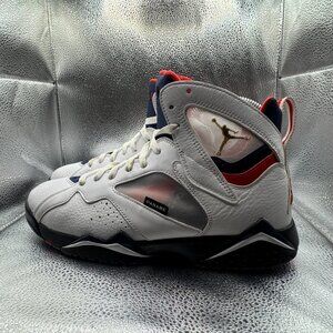Size 10 Air Jordan 7 Retro BCFC Paris Saint-Germain White Mens Shoes CZ0789-105